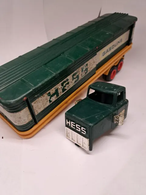 1975 Vintage Hess Toy Truck Semi Tractor trailer Only Does not light & 70s Cab