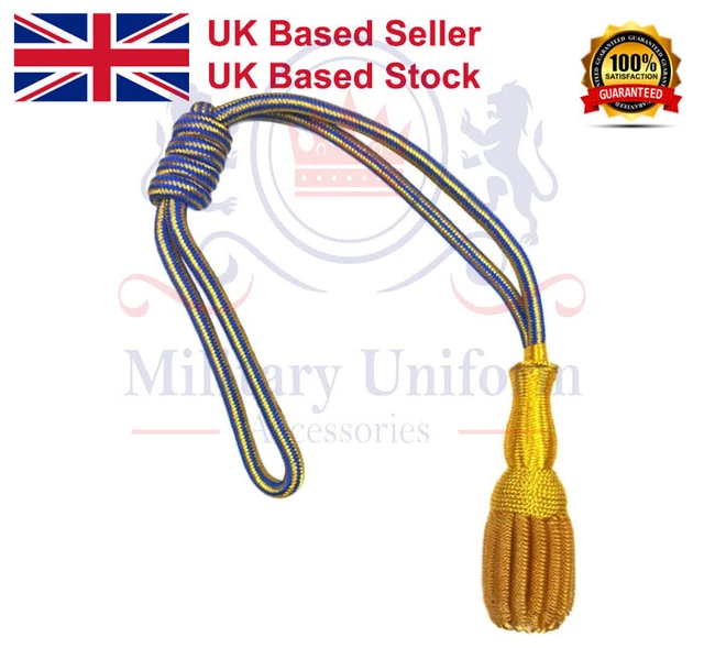 Royal Navy Sword Knot – Gold & Blue Lord Nelson Officer Sword Knot, R1704