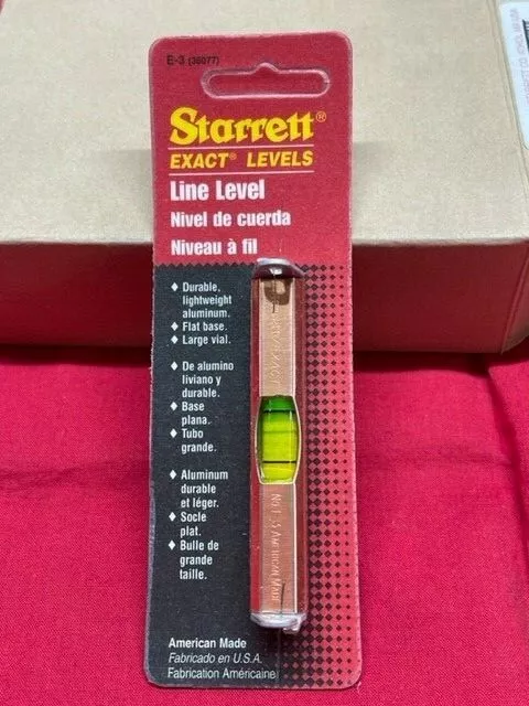 Starrett E-3 Line / Surface Level  IN STOCK  VINTAGE