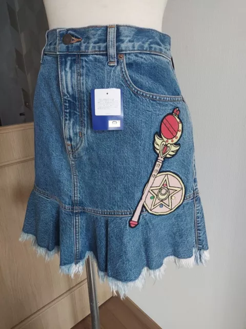 Sailor Moon Women's Casual Denim Jeans Skirt & Casual new with tag