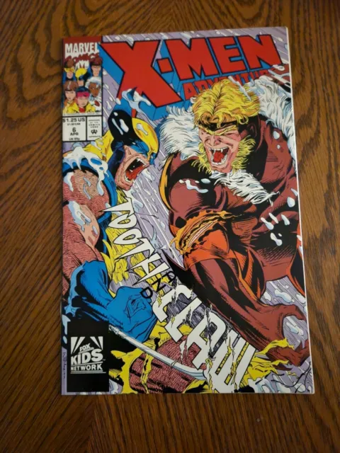 X-Men Adventures # 6 Wolverine Vs Sabretooth Marvel (1993) Nm
