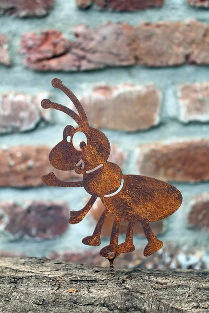 Eichhörnchen-Gartenfigur Aus Metall – Rostoptik, 25x21 Cm, Zum Aufschrauben Auf Bäume & Äste