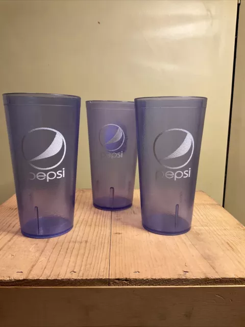 Pepsi Cola Soda Tumblers Set of 3 - 20 Ounce, 1states Paul’s Pizza