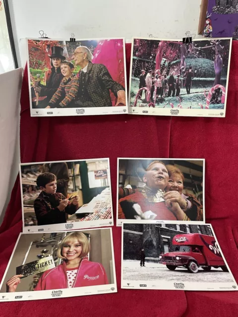 Charlie & the Chocolate Factory US lobby card lot of 5 Johnny Depp