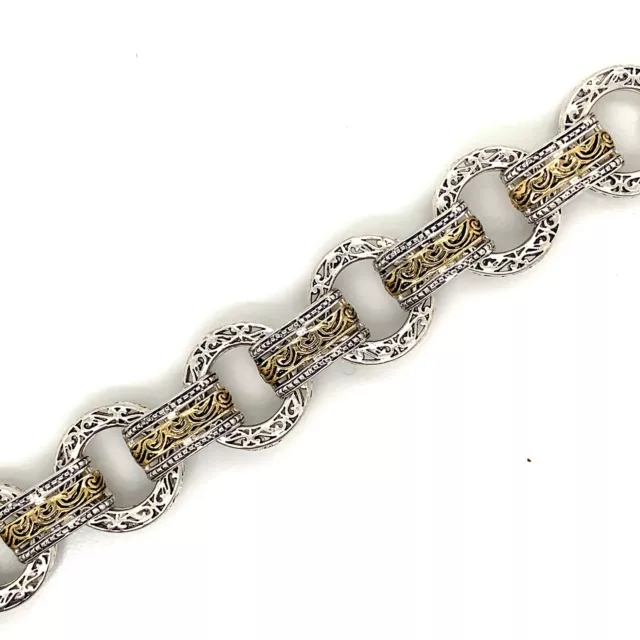 925 Sterling Silver Adjustable Unisex Bracelet Sz 6.5Ã¢ÂÂ-8Ã¢ÂÂ 36 Grams