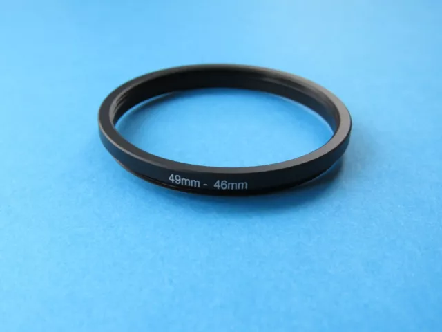 49 mm a 46 mm anillo paso abajo cámara filtro anillo 49 mm-46 mm