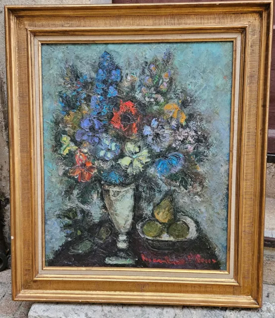 Fleurs et fruits par Louis MARCHAND DES RAUX 1902-2000