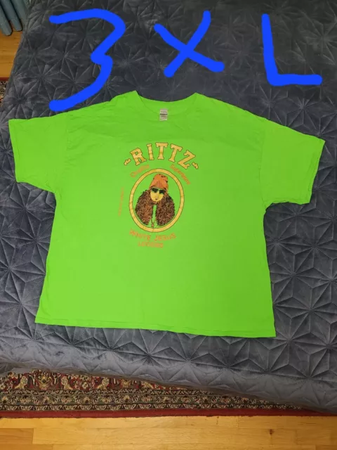 Rittz 3XL White Jesus Loosies Green T-Shirt Rare New OG CNT Strange Music ICP