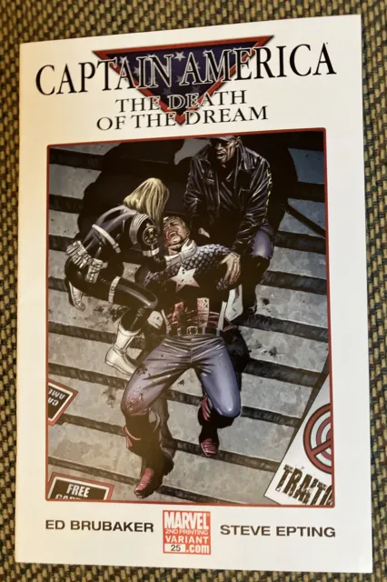 Captain America The Death Of The Dream #25 Brubaker Epting 2nd Print HIGH GRADE