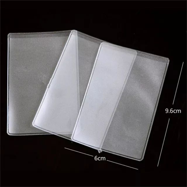 10X PVC Credit Card Holder Protect ID Card Business Card Cover Clear Frosted_tu