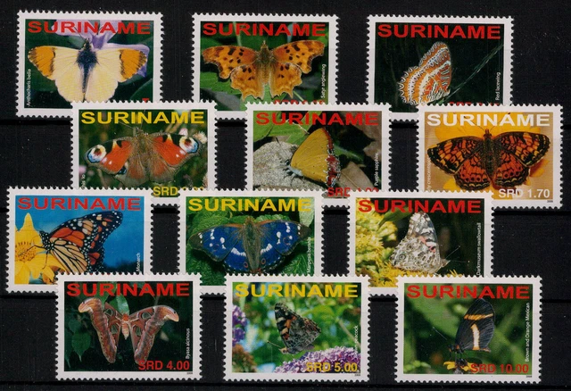 Surinam; Schmetterlinge aus aller Welt 2008 kpl. **  (30,-)