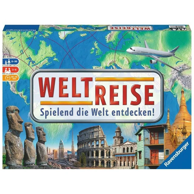 Ravensburger Weltreise Gesellschaftsspiel Familienspiel Brettspiel Klassiker