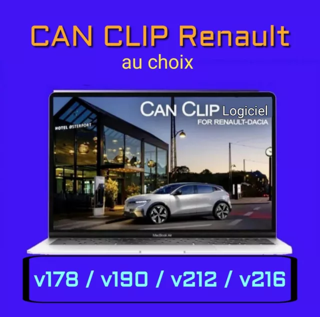 Logiciel Renault Can Clip V212/ Can Clip v178/ Can Clip v190/ Can Clip v216/v191