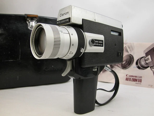 Tested/Working CANON Super 8 MOVIE CAMERA In Factory Case W/Rare Slow Motion