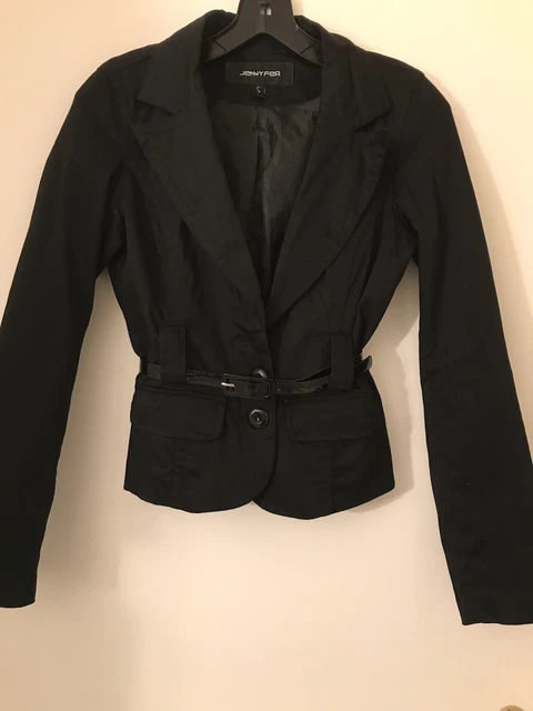 Veste Femme Noir Courte avec  La Ceinture Jennyfer Taille S