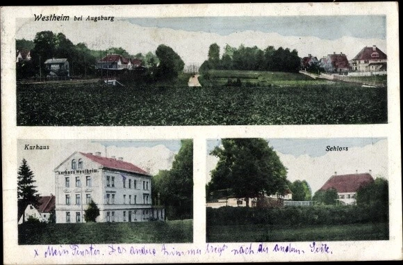 Ak Westheim bei Augsburg Neusäß in Schwaben, Gesamtansicht,... - 3230162