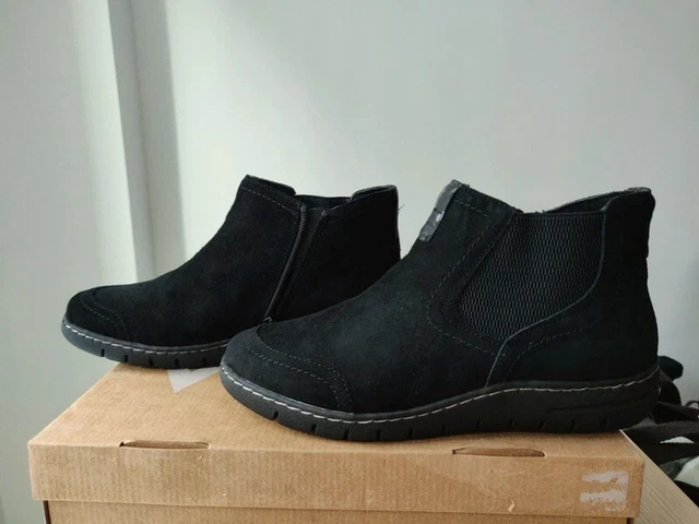 Bottines noires de qualité cuir/veau Naturläufer T.39 neuves