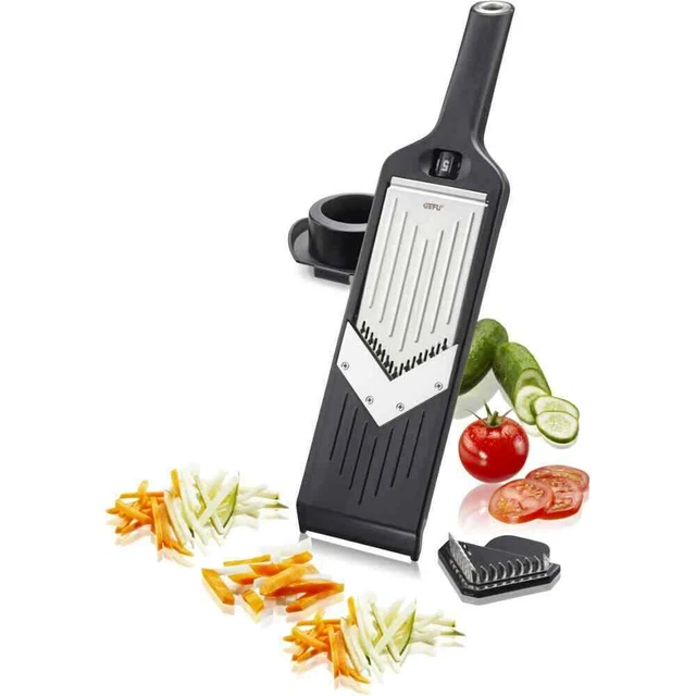 Hobel Julienne Reibe Gemüseschneider Schneiden Messer Küchenhelfer Kochen Essen