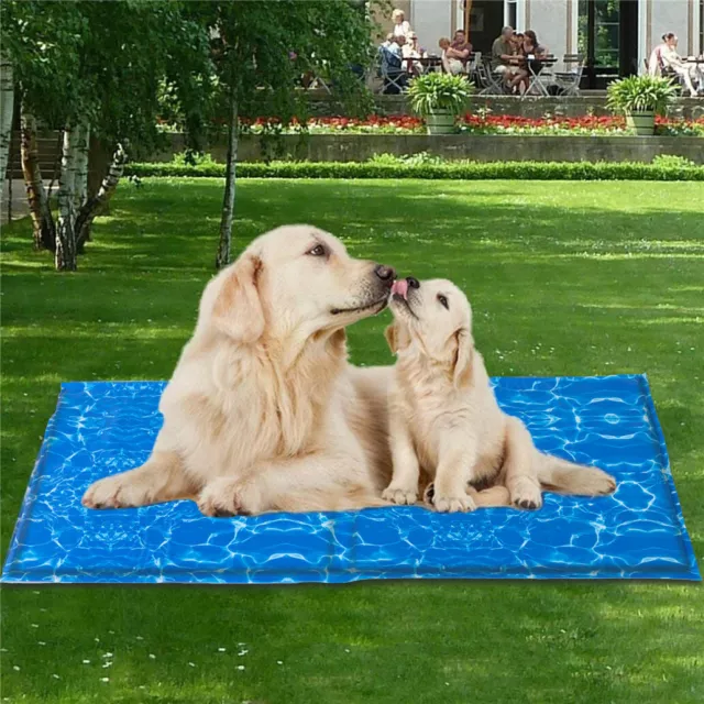 Cooling Mat Dog Puppy Self Cool Pet Non-Toxic Heat Relief Gel Mat M - XL