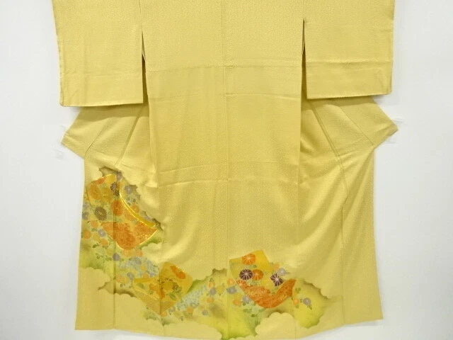 6512922: Japanese Kimono / Vintage Iro-Tomesode / Embroidery / Kiku & Tagasode P