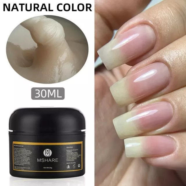 30g/60g Acryl Gel Nail Extensions Builder UV Led Acrylgel Crystal Clear Gel