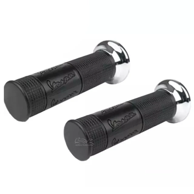 Coppia Manopole Nere Vespa Px Pe Arcobaleno 125 150 200 T5 - Motoricambi Soviero - Foto 3