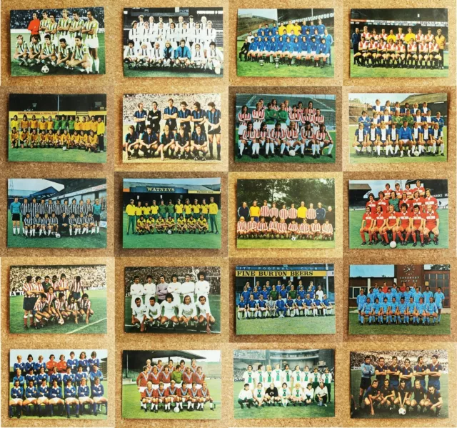 FKS 1975 Euro Soccer Football Clubs Single Team Postcards - Various Multi Choice