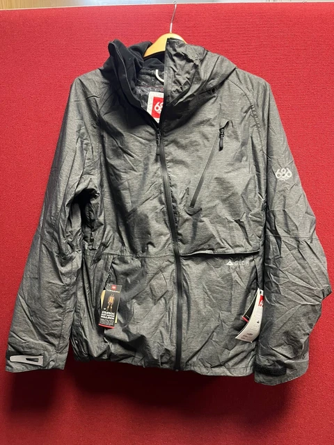 686 Glcr Hydra Thermagraph Jacket Grey Medium TD132 EE 13