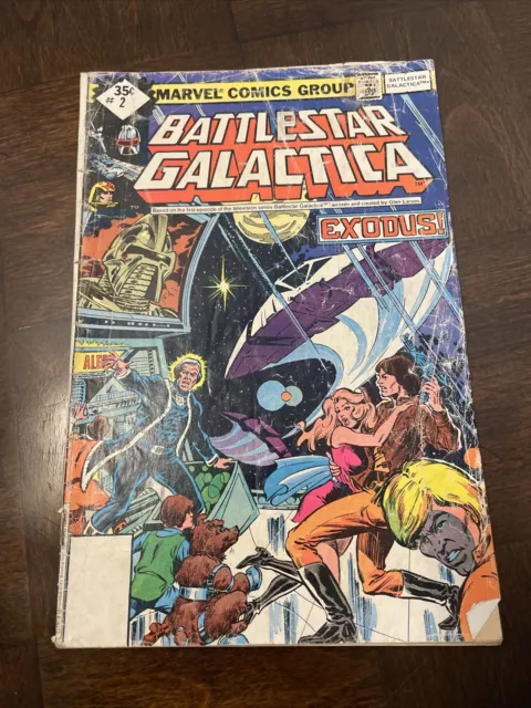 1979 Marvel's April Issue of Battlestar Galactica Issue #2 Exodus Comic Book(#46