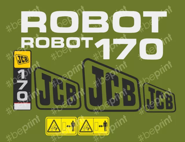 JCB Robot MINIPALA  170 Decals Stickers
