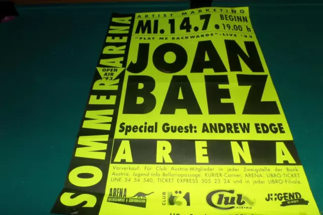 Konzertplakat Joan Baez 1993   / A28