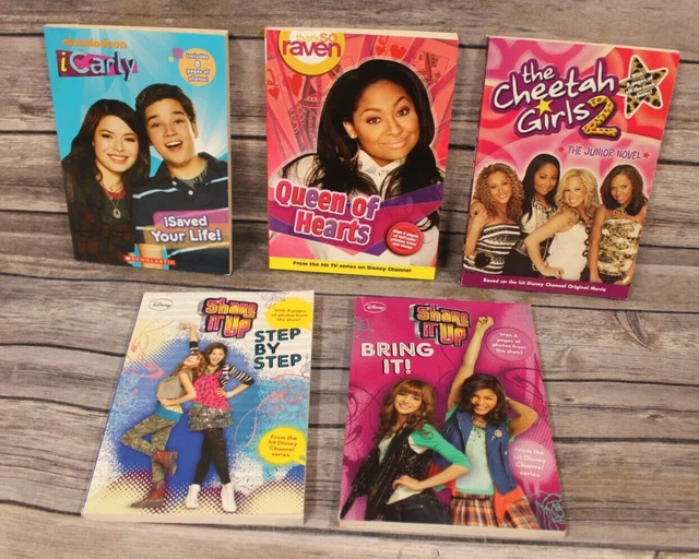 DISNEY BOOKS-LOT OF 5-PB-2 Shake It Up, ICARLY, THAT'S SO RAVEN