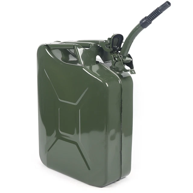 OFFROAD GAS FUEL Can 5 Gallon 20L Gasoline Steel Tank Backup with Oil