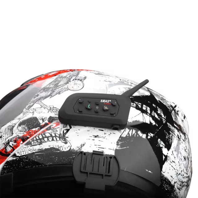 3Pcs EJEAS V6 Pro 1.2KM Motorcycle BT Intercom FM Radio Headset Helmet GPS. 3