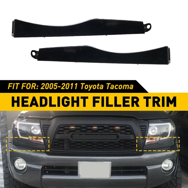 FRONT BUMPER HEADLIGHT Filler Trim Panel Left+Right For Toyota