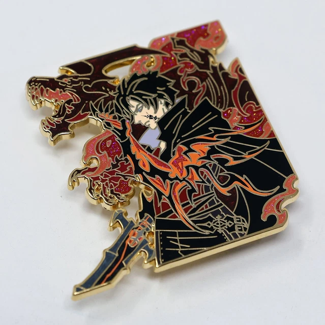 FINAL FANTASY XVI Clive Rosfield Ifrit Transformation Enamel Pin Figure ...