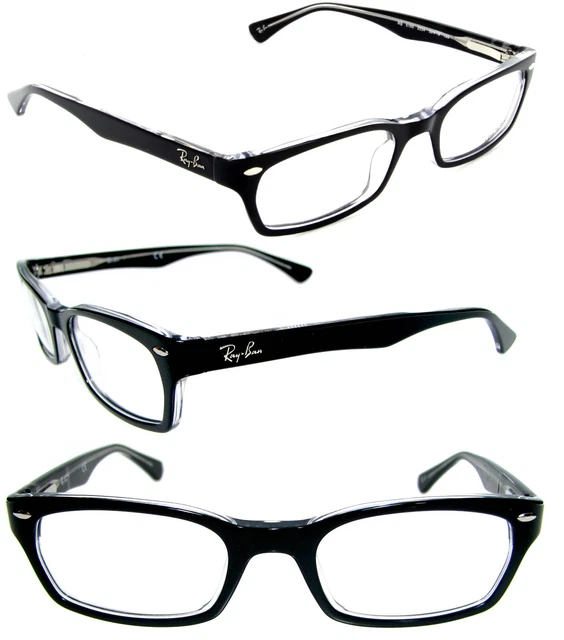 Ray Ban Brille Schwarz Transparent Rb 5150 2034 Damen 5228 Fassung 5169 Herren