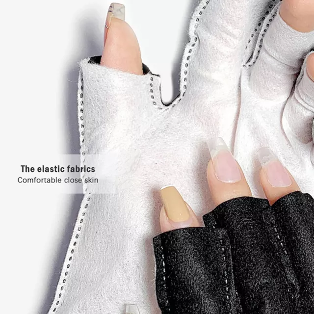 2PCS ANTI UV Rays Protect Gloves Nail Gloves Led Lamp Nail Uv Protection  GloNA $1.36 - PicClick