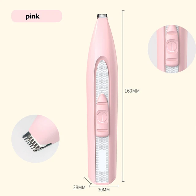 Electric Pet Trimmer Dog Cat Hair Mini Paw Pads Clippers Shaver Toes Grooming