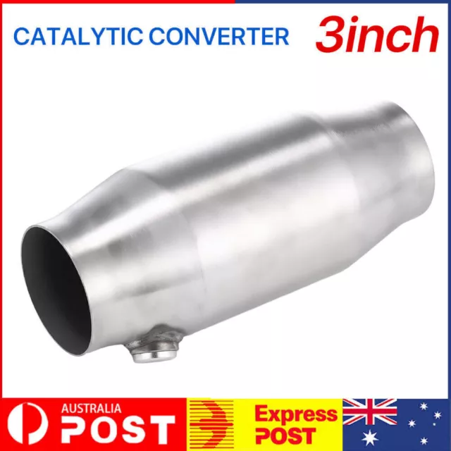 100 High Cat Stainless Round, Cell, 3", Catalytic Flow, Race Converter Steel