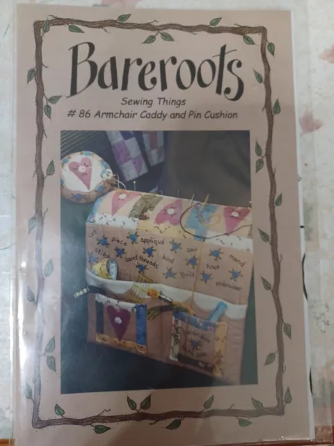 Bareroots Sewing Things NIP Pattern #86 Armchair Caddy and Pin Cushion