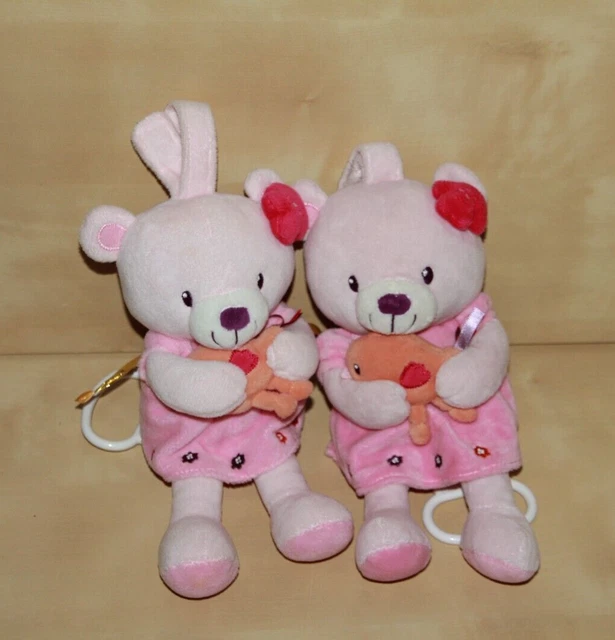 doudou pommette ours rose