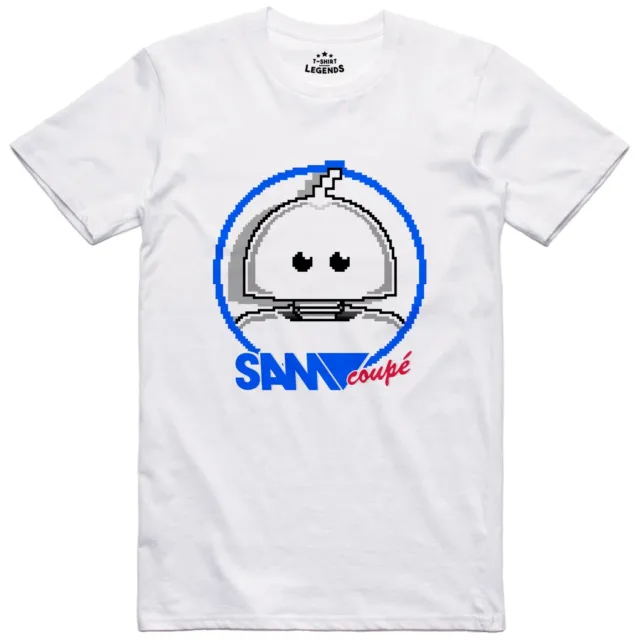Sam Coupé Hommes T Shirt Robot Rétro Ordinateur 8 Bit Licence Officielle Haut