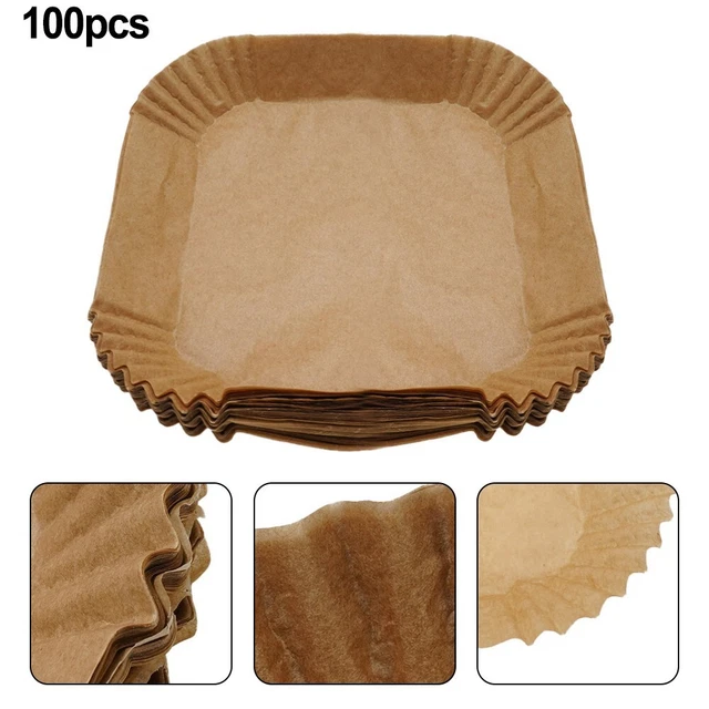 Plateau en papier spécial carré pour friteuse à air saine et facile à nettoy