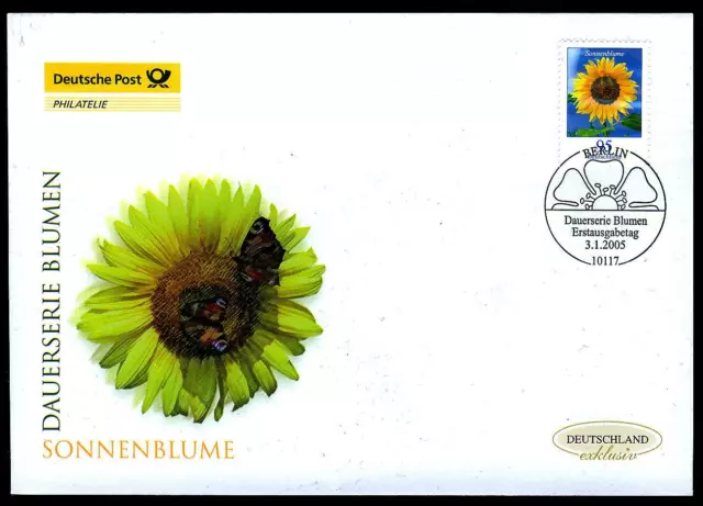 FDC 2434 exklusiv (2005) - Blumen 95 Ct. - Sonnenblume