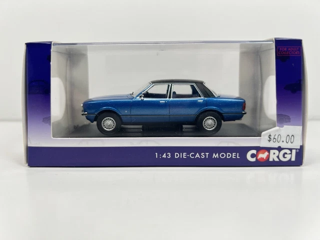 Miniature Ford Cortina MK V 2.0 Ghia S, 1/43, Corgi Vanguards, Or, Neuve