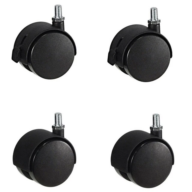 High Quality Furniture Caster Wheels 4 Piece Set with Plate to Screw Design