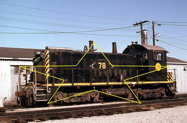 GWWR #78 SW1200 east St. Louis Illniois September 17,  Original Kodachrome Slide