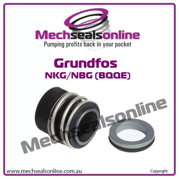 Grundfos NBG/NKG Pump shaft seal  - 98434906 BQQE replacement mechanical seal 