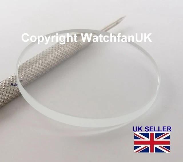 Replacement Hard Mineral Glass Crystal For Seiko 5M62-0BL0 – Flat, Made In Japan